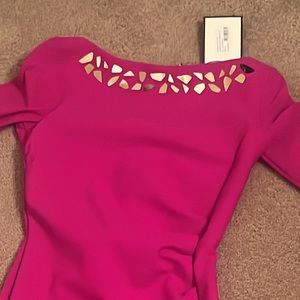 CHIARA BONI Long fuchsia dress brand new